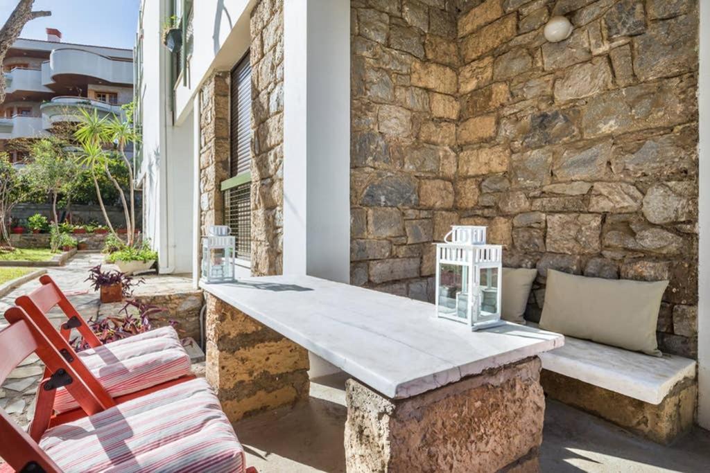 Sunny Apartment With 2 Bedrooms And Garden Glyfáda Ngoại thất bức ảnh